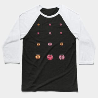 Watercolor fun ladybug pattern Baseball T-Shirt